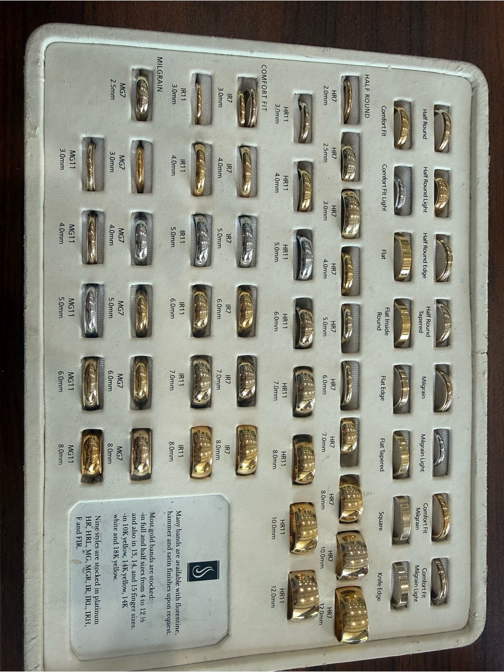 Base metal sample classic bands